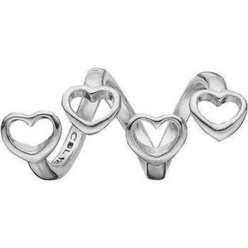 Christina Family Hearts tvisted charm med  hjerter, model 630-S91 køb det billigst hos Guldsmykket.dk her